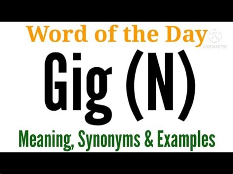 gig synonym|8 Synonyms & Antonyms for GIG 